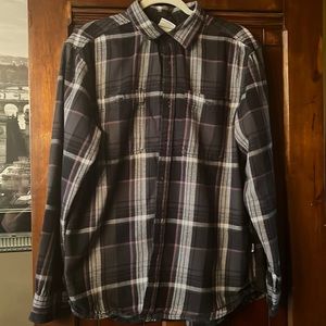 The north face men’s flannel shirt preowned